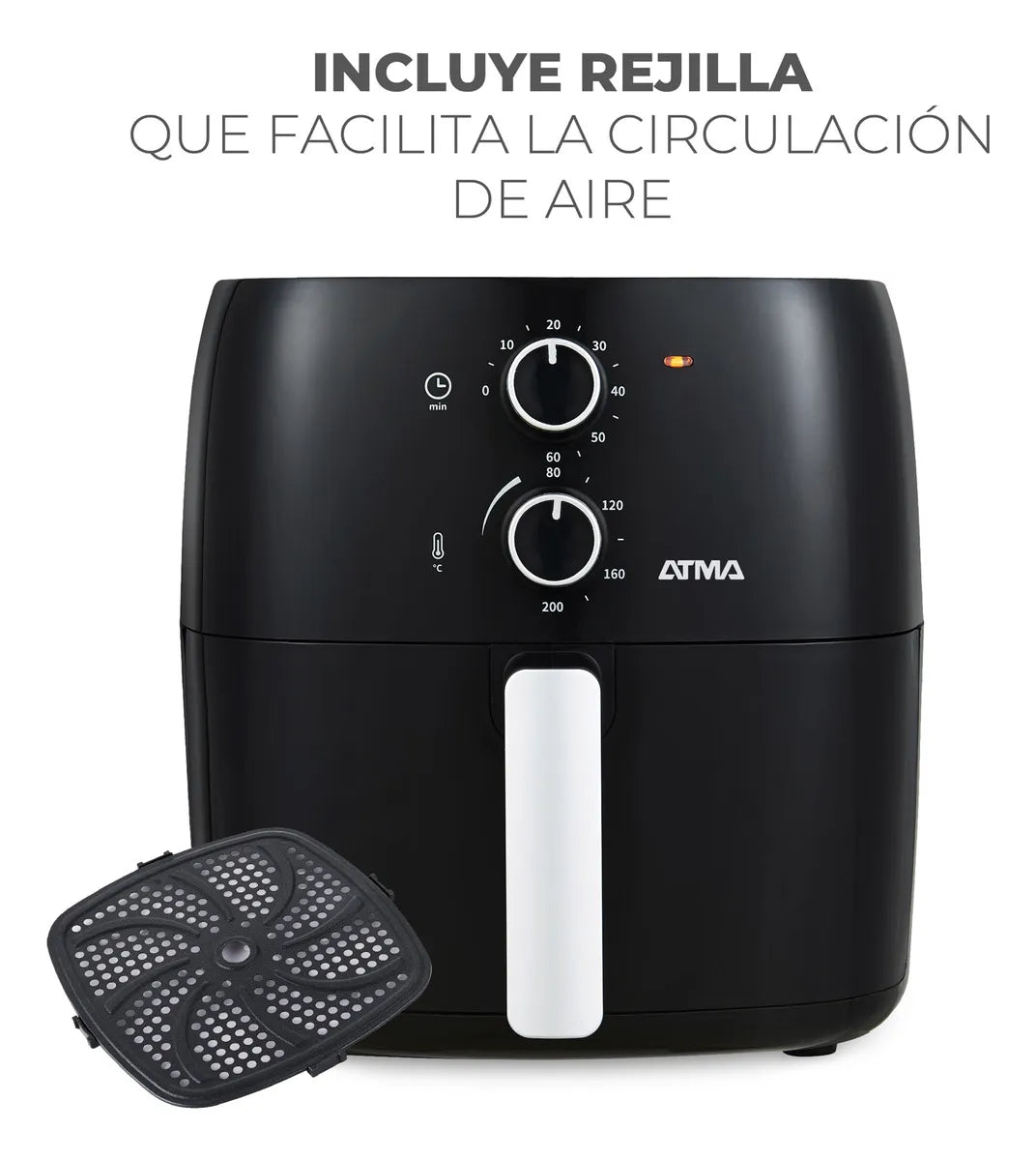 (Promoción de cumpleaños 🔥) Freidora De Aire Atma Fr60mabp 1300 W 6.5 L Con Temporizador