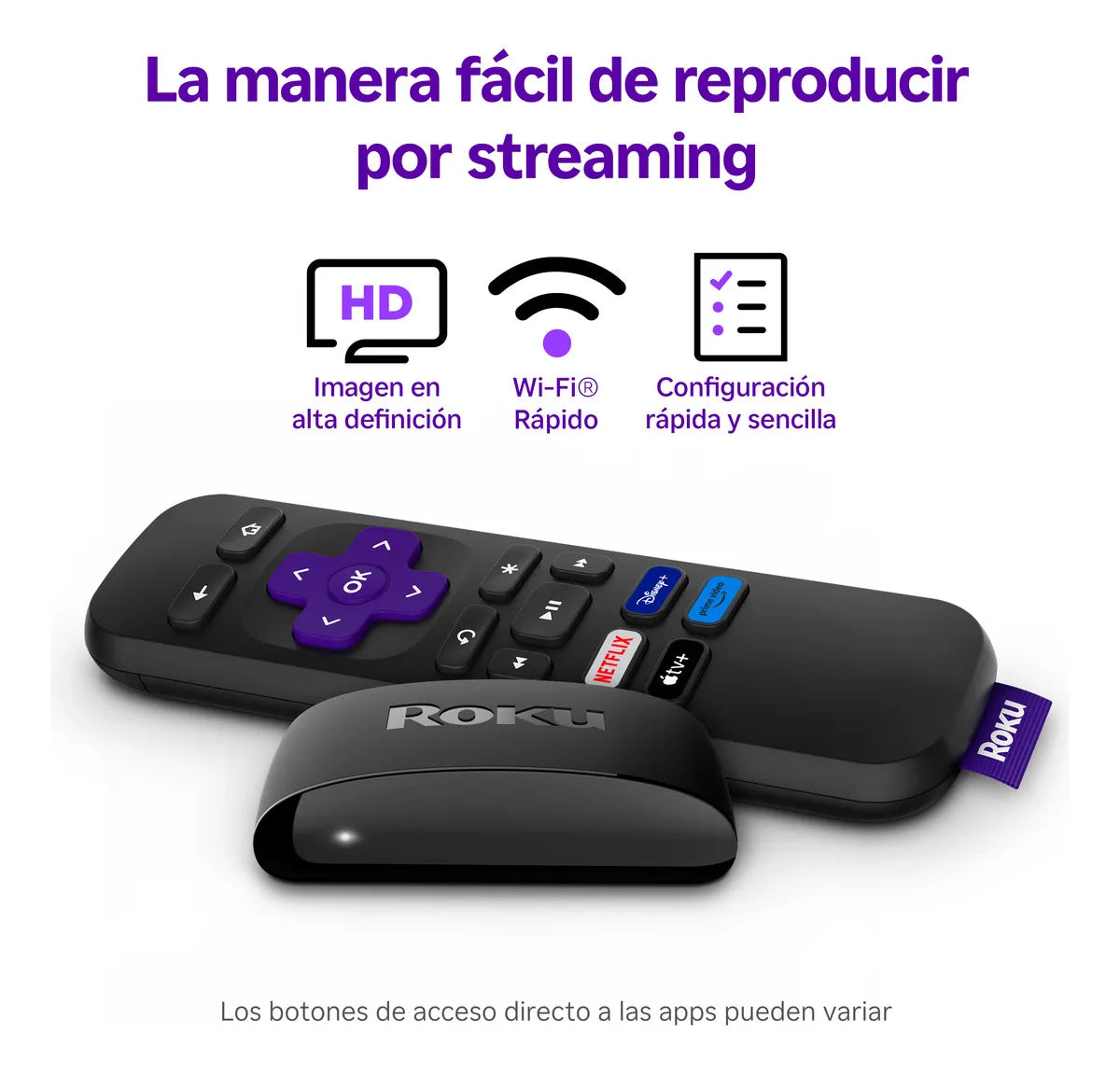 (Promoción de cumpleaños 🔥) Roku Express 3960 HD dispositivo de streaming con control remoto