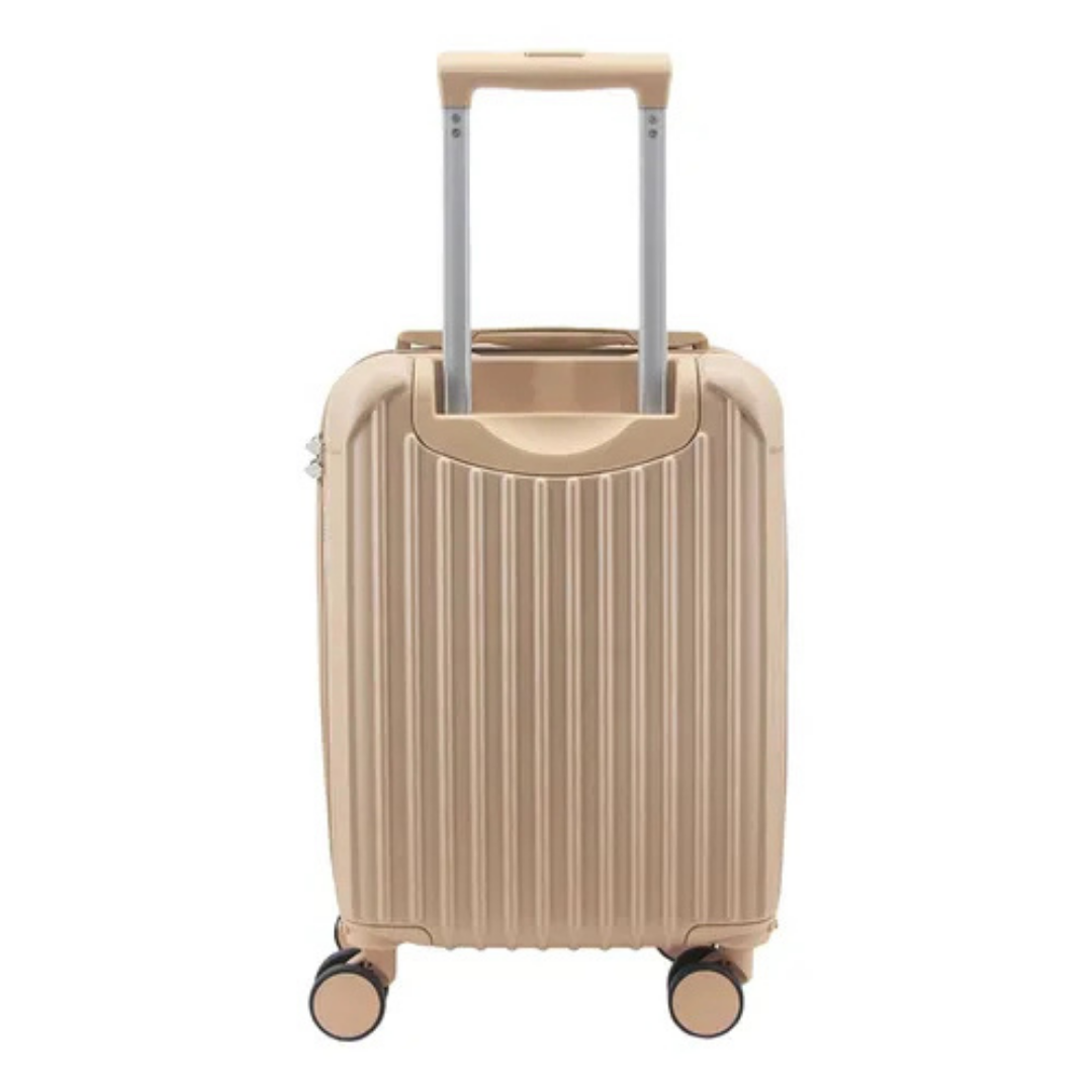 (Promoción 🔥) Valija Amayra Carry On Para Cabina Viaje Avión Equipaje Mujer 20 Pulgadas Reforzada 4 Ruedas 360°.