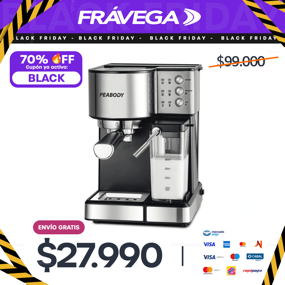 Cafetera Express Peabody PE-CE5007IXN