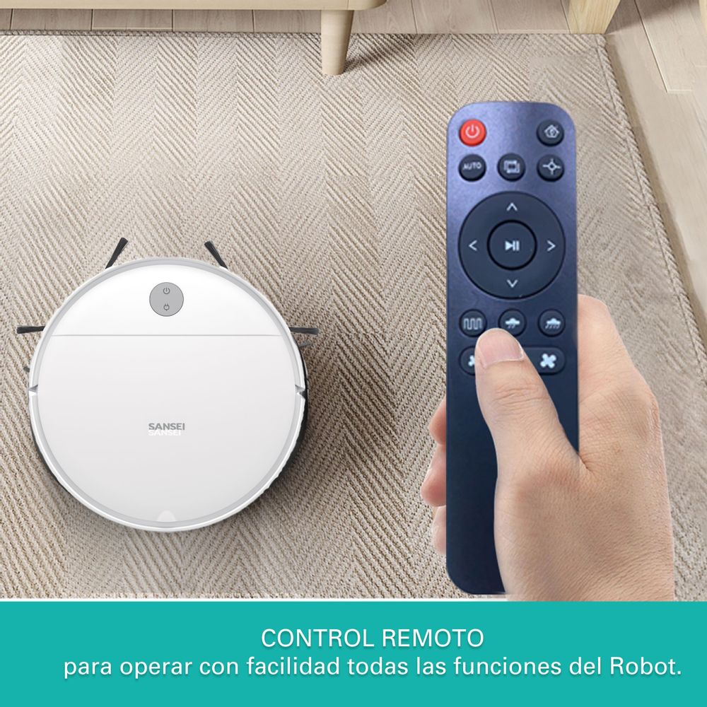 Aspiradora Trapeadora Robot Sansei Blanco RVCS23
