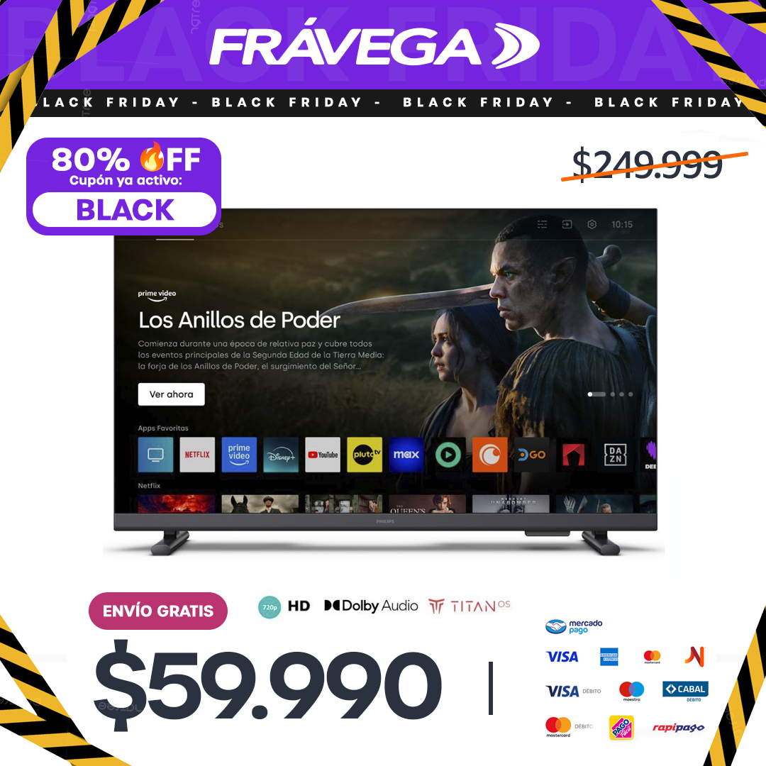 Smart TV Led 32" Philips 32PHD6910/77