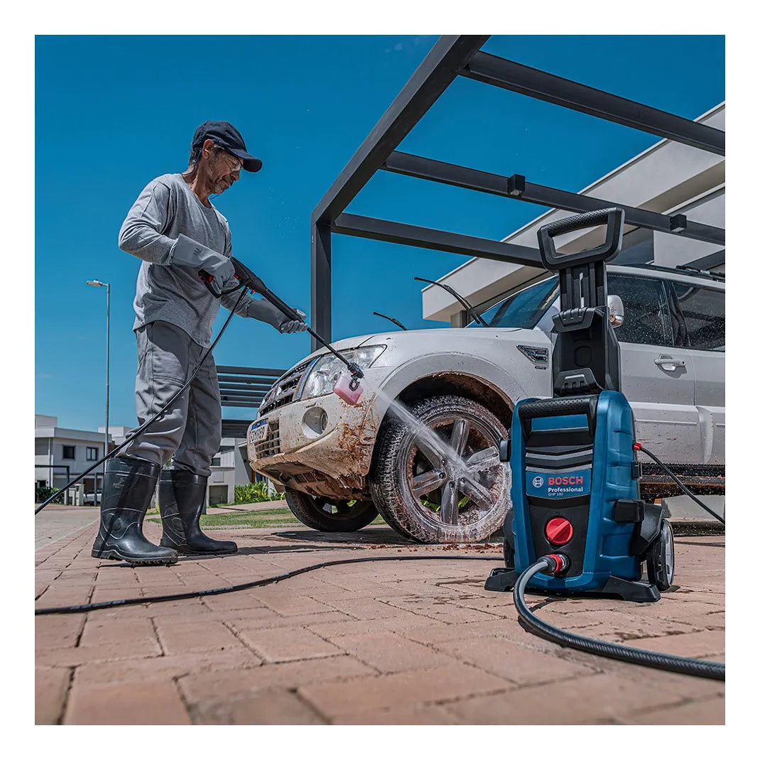 (Promoción de cumpleaños 🔥) Hidrolavadora Bosch Ghp 180 Con Manguera 5 Metros Color Azul marino Frecuencia 50 Hz