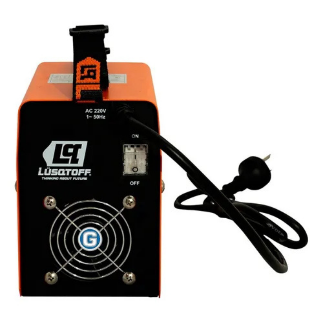 (Promoción 🔥) Soldadora Inverter Lusqtoff Iron 100 + Mascara + Electrodos + 2 Escuadras Magnética Maquina Soldar Fotosensible Careta