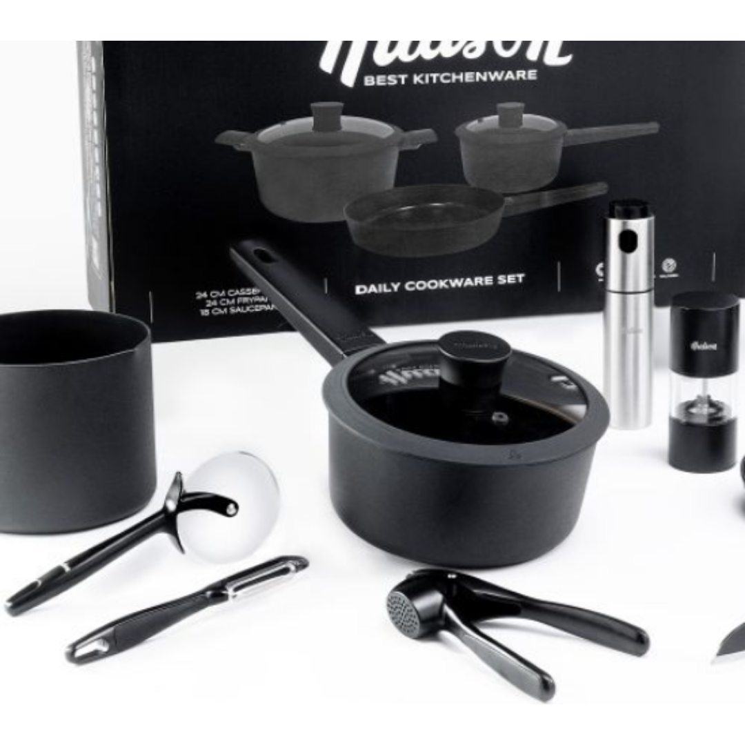 (Promoción 🔥) Batería de Cocina Hudson Daily 14 Piezas