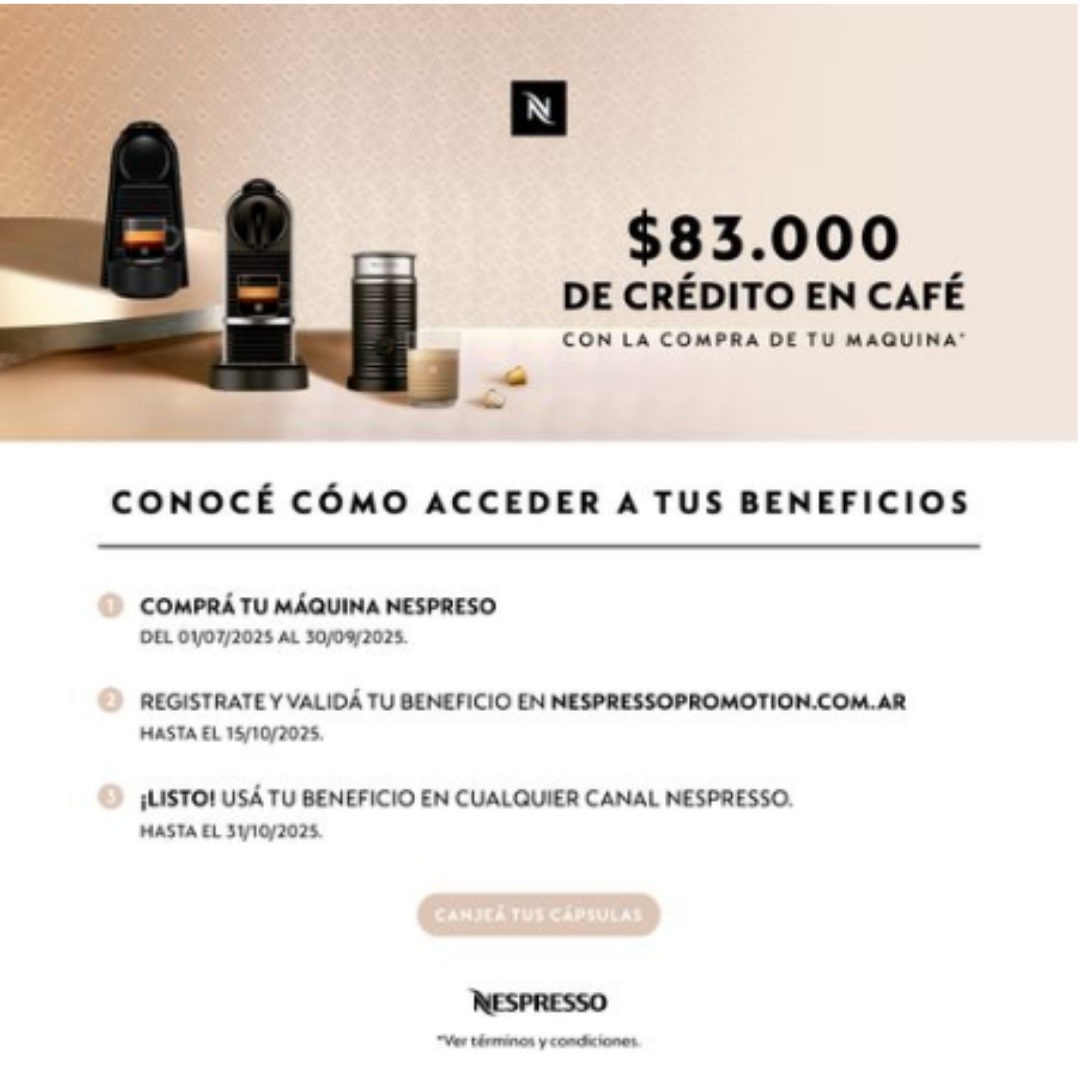 (Promoción 🔥) Cafetera Nespresso Essenza D30BLACK2 PACK