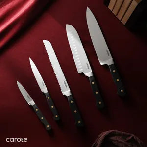 (Promoción de cumpleaños 🔥) Juego de Cuchillos 11 Piezas con Hoja de Acero Inoxidable en Bloque Negro