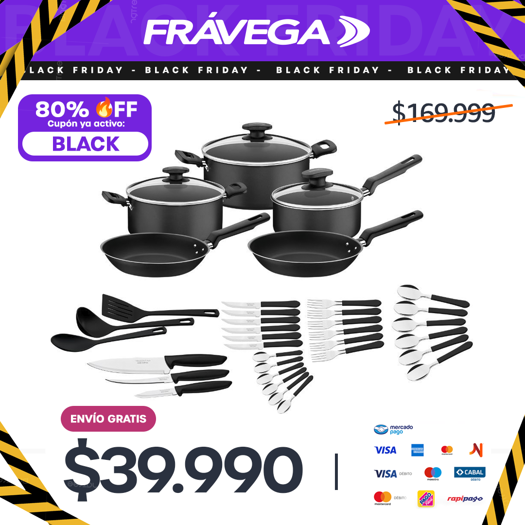 Batería de Cocina Tramontina Victoria 38PZ